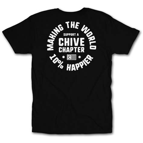 Men's Chive Chapter 10% Happier White Tee – The Chivery