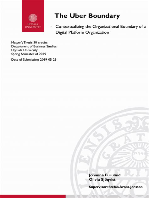 Fillable Online Uber Organizational Structure Research