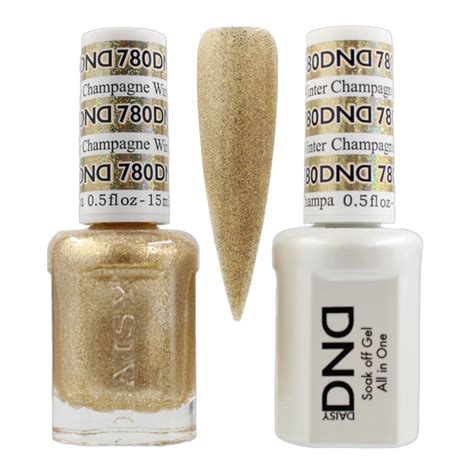 DND Duo Matching Pair Gel And Nail Polish 780 Champagne Winter