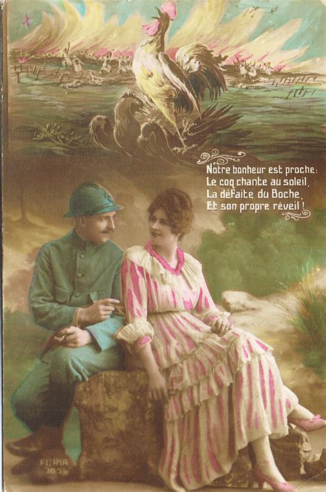 1914 1918 cpa 7 poilu VAUTHIER Lucien sa sœur Lucienne reçoit