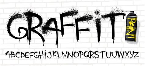 Graffiti Font Vector Art PNG Images | Free Download On Pngtree