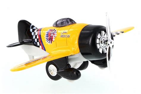 Classic Wing Airplane, Yellow - Showcasts 998D - Diecast Model Toy Car ...