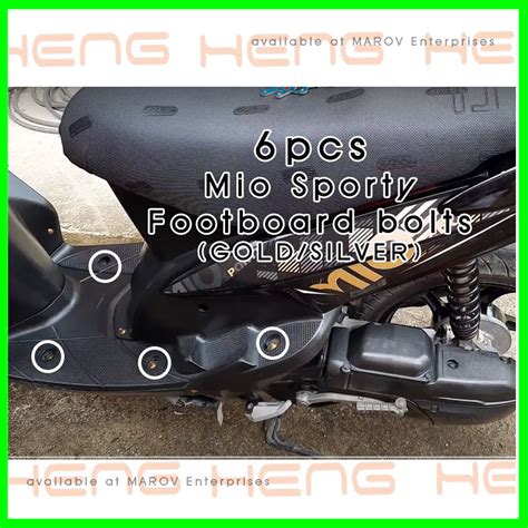 Mio Sporty Footboard Pcs Bolts From Heng Screw Thailand Shopee