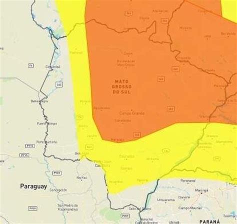 Inmet Emite Dois Alertas Para Chuvas Intensas Em Ms Hojemais De Tr S