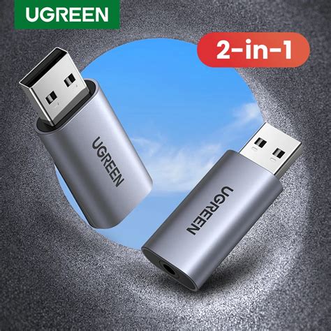 UGREEN Tarjeta De Sonido USB A 3 5mm Adaptador De Interfaz De Audio