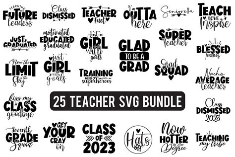 Teacher Svg Bundle Graphic By Snrcrafts24 · Creative Fabrica