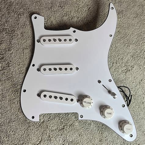 Fender V Mod Ii Sss Loaded Pickguard With Treble Bleed Reverb