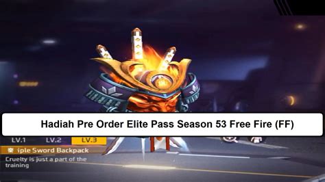 Hadiah Pre Order Elite Pass Season Free Fire Ff Esportsku