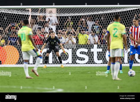 June Paraguay Goalkeeper Rodrigo Mor Nigo In Goal