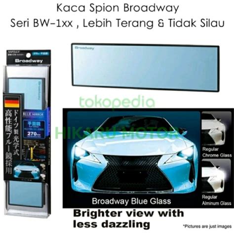 Jual Kaca Spion Dalam Mobil Sepion Tengah Biru Anti Silau BROADWAY