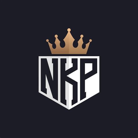 Premium Vector Luxury Nkp Logo With Crown Elegant Initials Nkp Letter