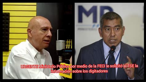 URGENTE Ministerio Público por medio de la FECI solicitó al TSE la