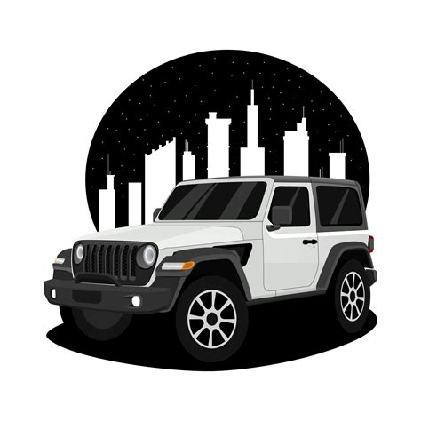 Jeep wrangler car illustration 8547762 Vector Art at Vecteezy