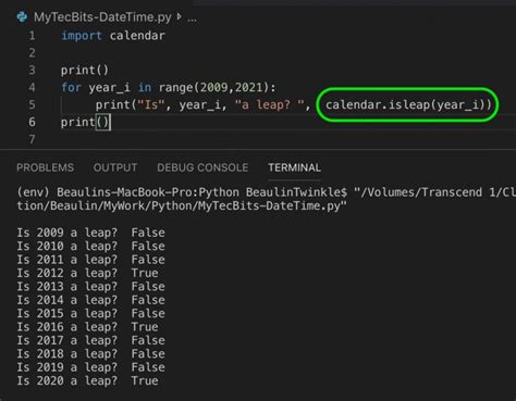 How To Find Leap Year In Python My Tec Bits