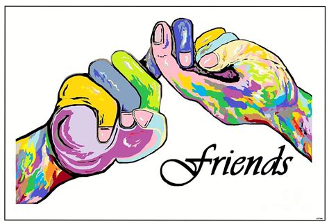 Friends An American Sign Language Painting Painting By Eloise