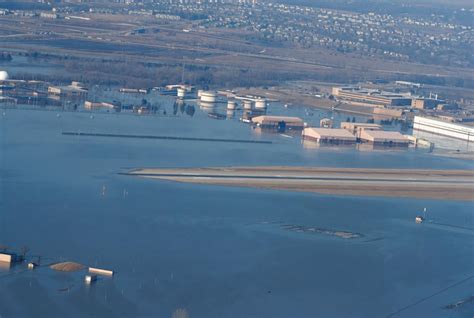 One Third Of Offutt Underwater At Least 30 Buildings Damaged In Flood