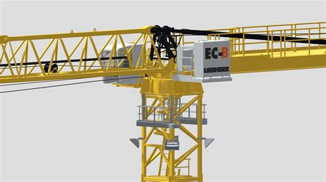 Tower Crane Liebherr 250 EC B 12 Litronic Buy Royalty Free 3D Model