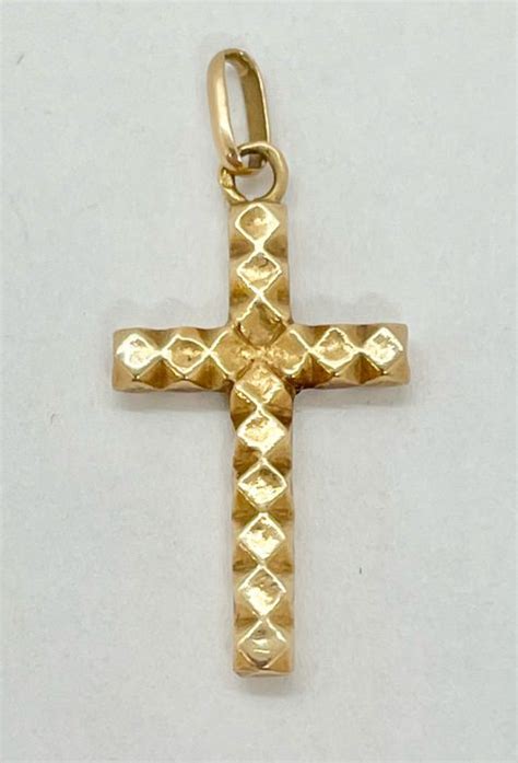 No Reserve Price Croix Carats Or Jaune Pendentif Catawiki