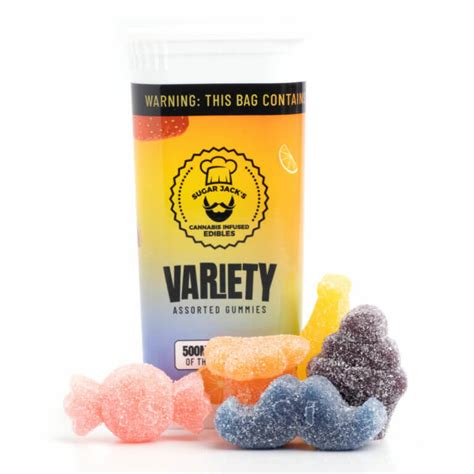 Sugar Jacks 500mg THC Assorted Gummies Cannabismo