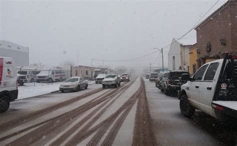 Así Son Las Nevadas En Chihuahua Declaran Alerta En Doce Municipios