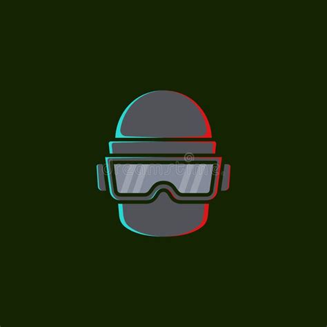 Steel Helmet Full Face Pubg Vector Stock Vector - Illustration of cyber, sport: 259277733