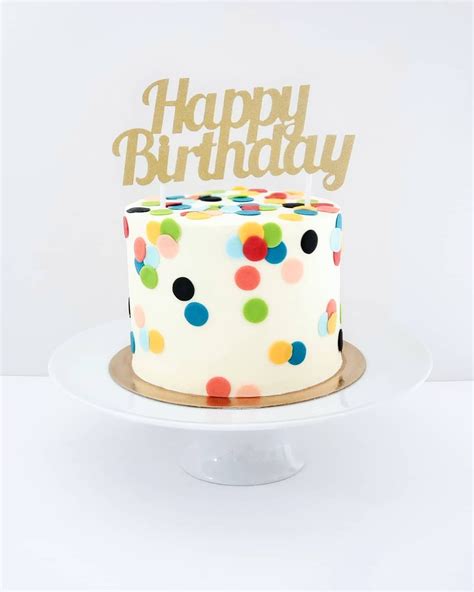 Confetti Birthday Cake - Fondant Confetti | Birthday cake, Fondant ...