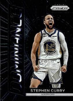 2023 24 Panini Prizm Stephen Curry Dominance 19 Golden State Warriors