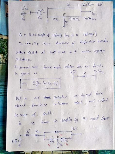 Solved Consider The Single Machine Infinite Bus Power System Shown In