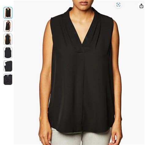 Calvin Klein Tops Calvin Klein Sleeveless Blouse With Inverted