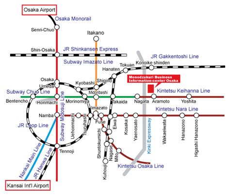 Osaka MRT Map