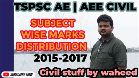 Tspsc Ae Aee Civil Engineering Subject Wise Marks Distribution As Per