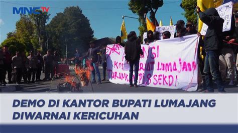 Tak Temui PJ Bupati Lumajang Saat Demo Mahasiswa Bentrok Dengan