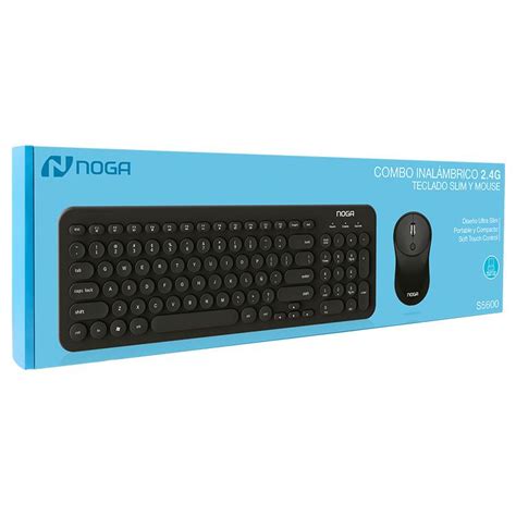 Teclado Y Mouse Inalambrico Noga S5600 Ultra Slim Resistente Al Agua