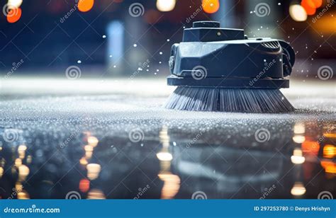 A Close Up Of A Wet Surface Cleaning Brush Revealing The Intricate