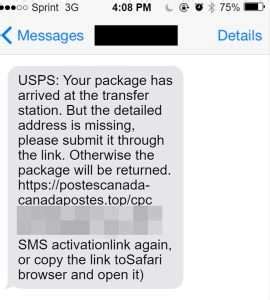 Watch Out For USPS Text Scam About Missing Info To Deliver Your Packages