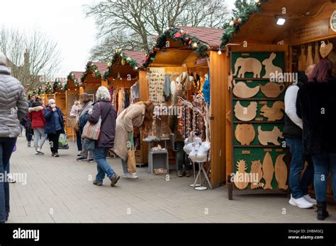 Winchester Christmas market Stock Photo - Alamy