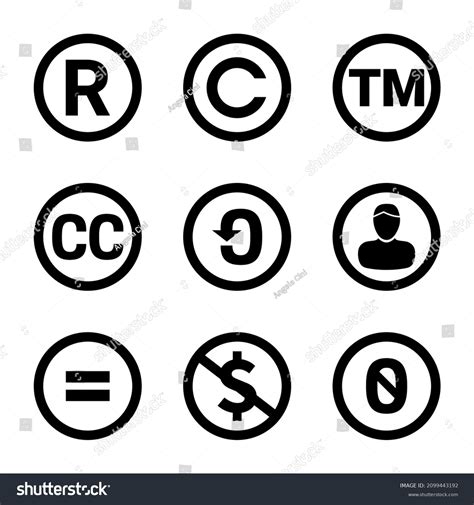 Iconos De Licencia Creative Commons E Vector De Stock Libre De