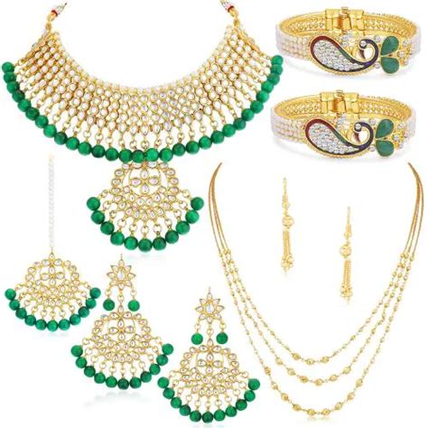 Buy Sukkhi Enchanting Gold Plated Combo Necklace Set For Women Online