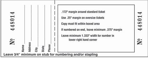 Ticket Size Template Prntbl Concejomunicipaldechinu Gov Co