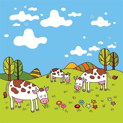 Cartoon Cows Field Stock Illustrations – 954 Cartoon Cows Field Stock Illustrations, Vectors ...