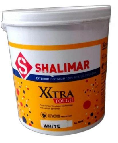 Shalimar Xtra Tough Exterior Acrylic Emulsion Paint Packaging Size 4