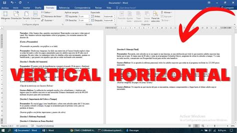 C Mo Combinar Hojas Horizontales Y Verticales En Un Mismo Documento De