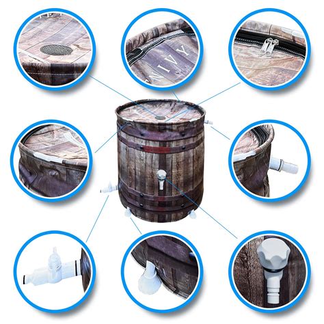 Snapklik KMJETNIVY Rain Barrel Anti Collapse Collapsible