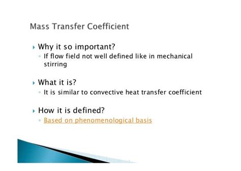 Convective Mass Transfer