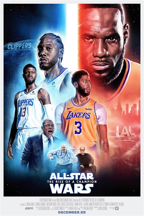 ESPN NBA Lakers x Clippers Christmas Day Movie Poster on Behance