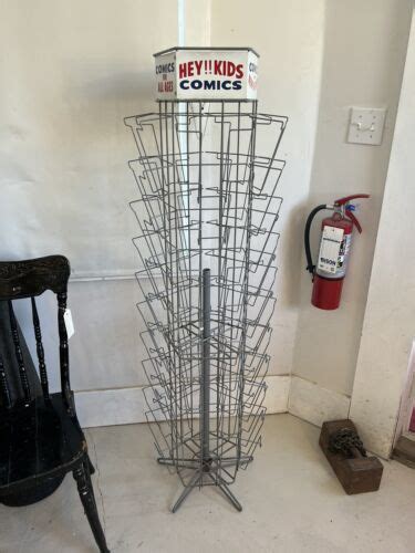 Vintage Revolving COMIC BOOK RACK Stand 59 Tall 15 Wide Base 5