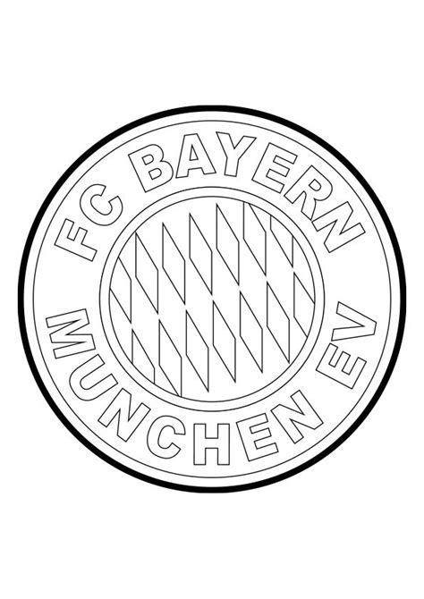 Dibujo Para Colorear El Escudo Del Bayern De Munich Alemania Bayern