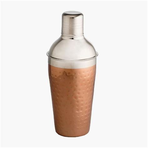 Copper Hammered Deluxe Cocktail Shaker Alamode By Two Brothers Holding Ltd