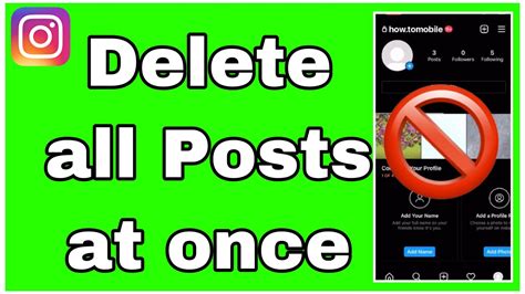 How To Delete All Instagram Posts At Once New Method Youtube