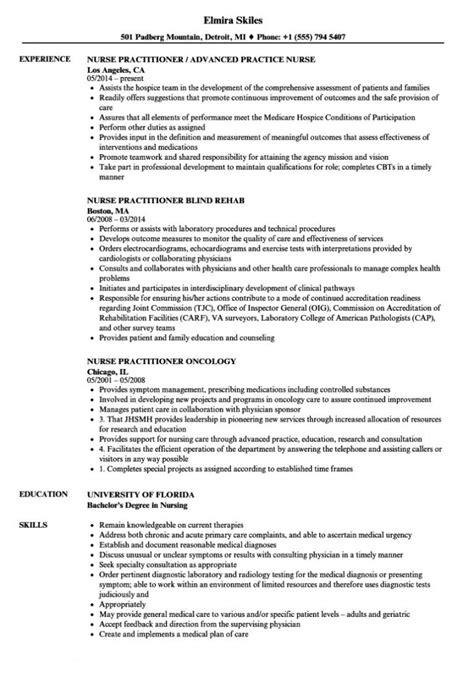 Nurse Practitioner Nurse Practitioner Resume Samples Nurse Practitioner Job Description Template ...